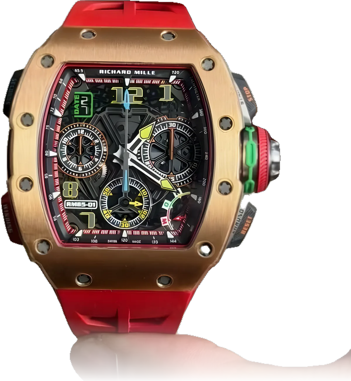 A luxury chronograph watch after servicing
